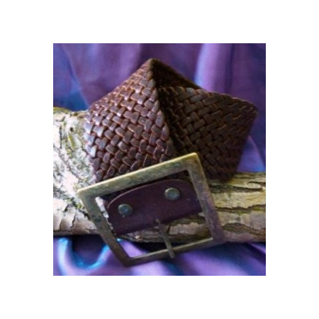 Cinturón cuero ancho