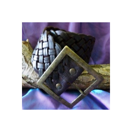 Cinturón cuero ancho