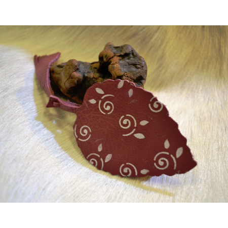 Marca páginas Cuero Hojas