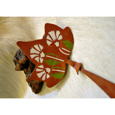 Marca páginas Cuero Hojas