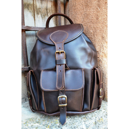 Mochila cuero Gambela