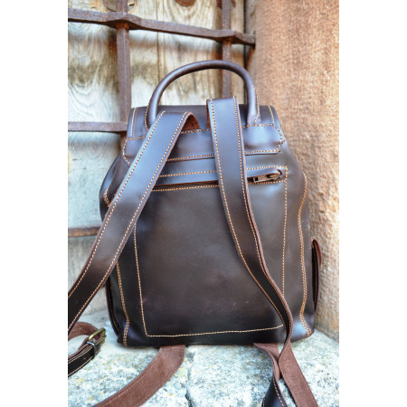 Mochila cuero Gambela