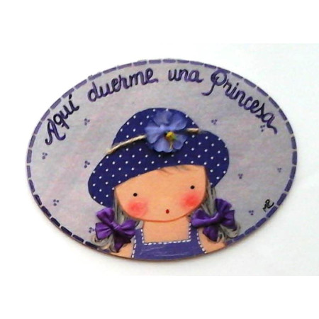 Placas madera infantiles