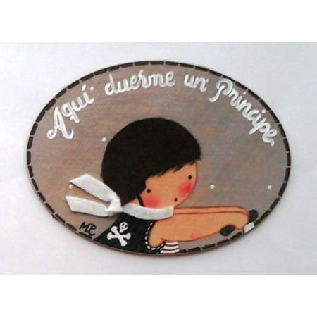 Placas madera infantiles