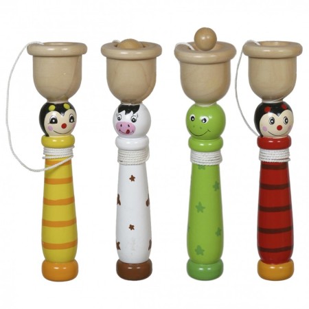 Cuela bolas de madera