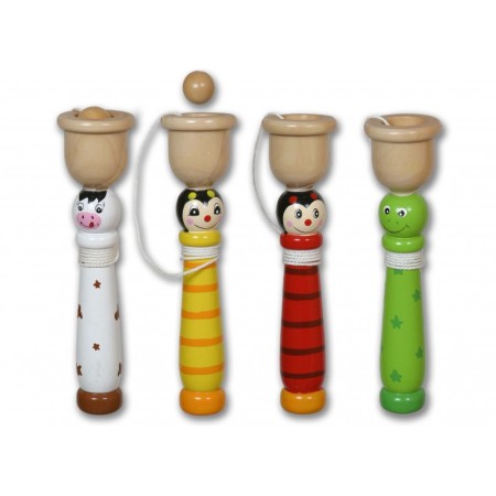 Cuela bolas de madera