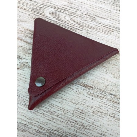 Monedero cuero triangular