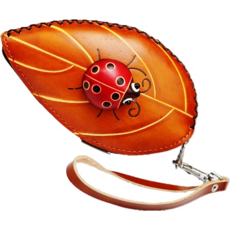 Monedero cuero animales