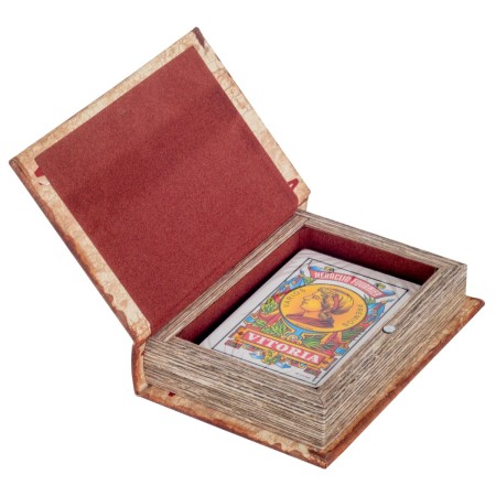 Caja libro con baraja