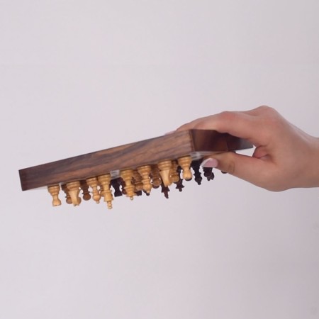 Ajedrez magnético de madera