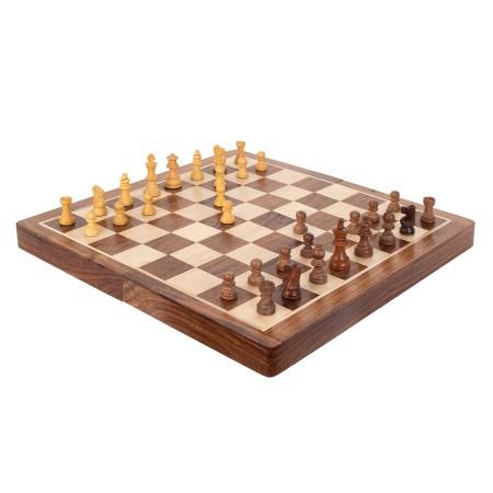 Ajedrez 25 cm en Caja de Madera - Ideal para Viajes y Casa