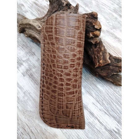 Funda de cuero artesanal para gafas | El Hada Leanan