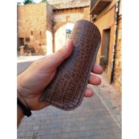 Funda de cuero artesanal para gafas | El Hada Leanan
