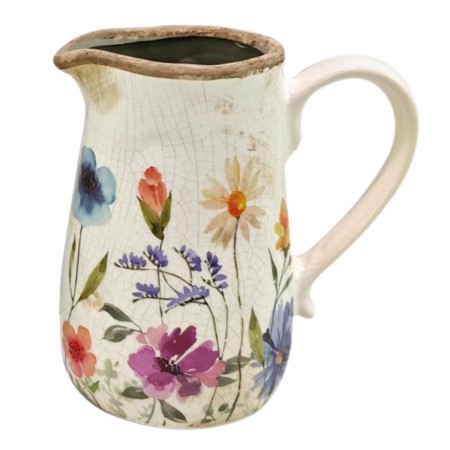 Jarrón de Cerámica con Lavanda o Flores | Decoración Natural