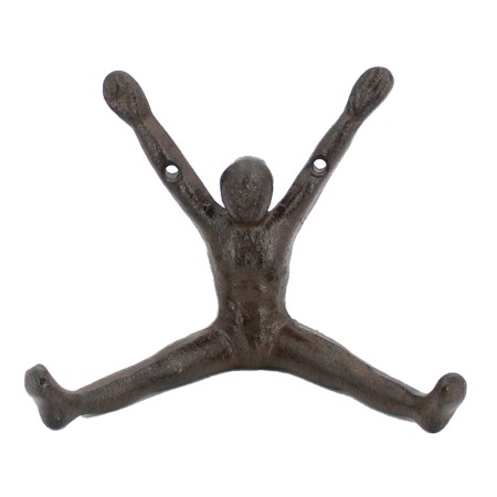 Percha figura humana hierro forjado