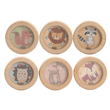 Juguete madera laberinto | Animales multicolor