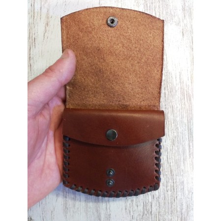 Monedero de cuero artesanal | Doble departamento hecho a mano