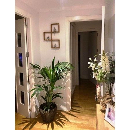 Adorno pared figuras | Aluminio y madera