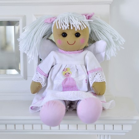 Muñeca de trapo artesanal de algodón | Clásica y suave