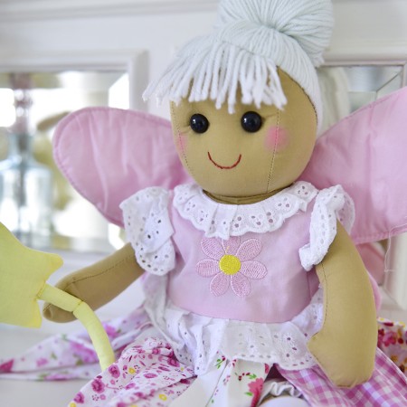 Muñeca de trapo artesanal de algodón | Clásica y suave