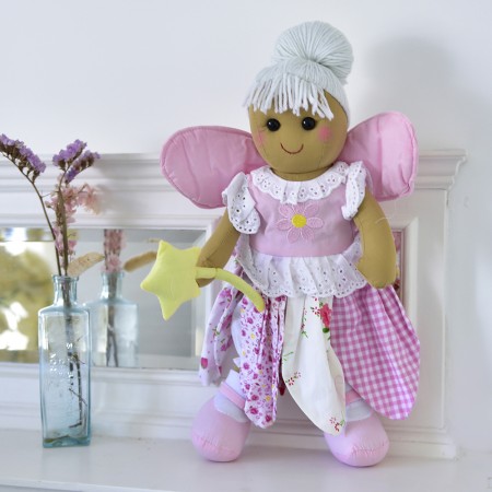 Muñeca de trapo artesanal de algodón | Clásica y suave