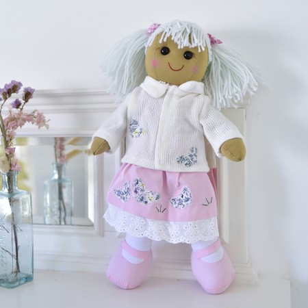 Muñeca de trapo artesanal de algodón | Clásica y suave