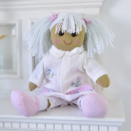 Muñeca de trapo artesanal de algodón | Clásica y suave