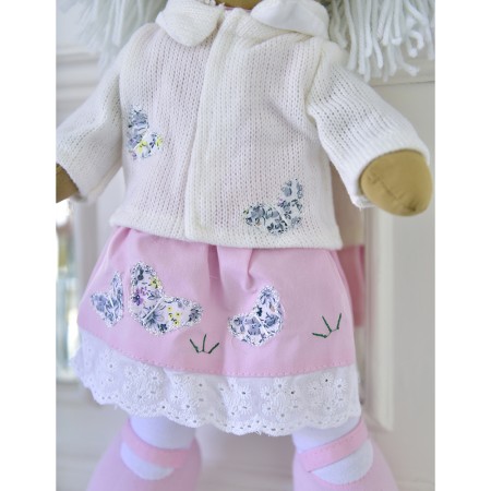 Muñeca de trapo artesanal de algodón | Clásica y suave