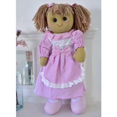 Muñeca de trapo artesanal de algodón | Clásica y suave