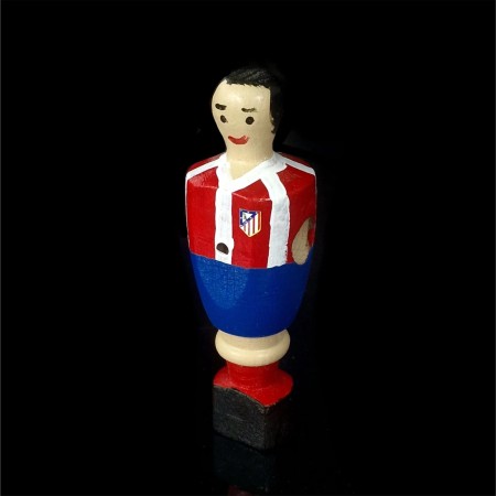 Imanes de jugadores de futbolín de La Liga hechos a mano en madera de haya, pintados a mano en España