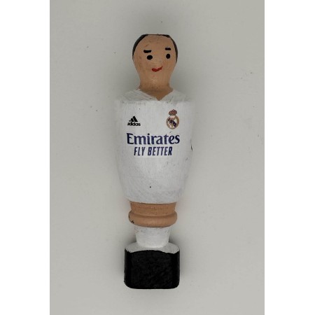 Imanes de jugadores de futbolín de La Liga hechos a mano en madera de haya, pintados a mano en España