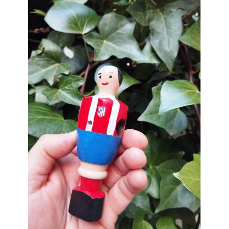 Imanes de jugadores de futbolín de La Liga hechos a mano en madera de haya, pintados a mano en España
