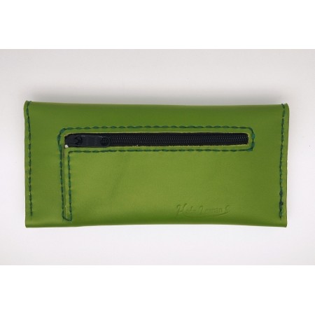 Cartera de cuero artesanal hecha a mano en España con billetero y monedero