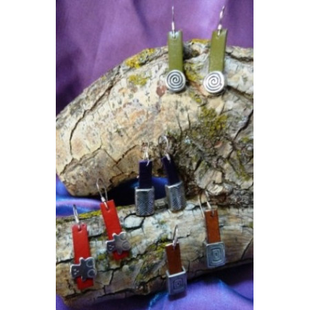 Pendiente Cuero – Ref. 8766