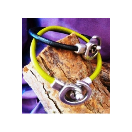Pulsera Cuero Espiral – Ref. 143