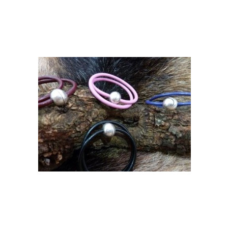 Pulsera cuero bola – Ref. 1344