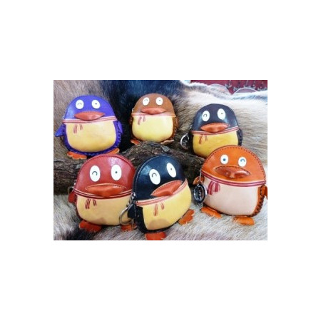 Monedero cuero animales