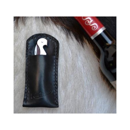 Funda cuero abrebotellas