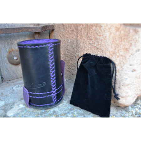 Cubilete cuero con portadados