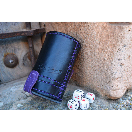 Cubilete cuero con portadados