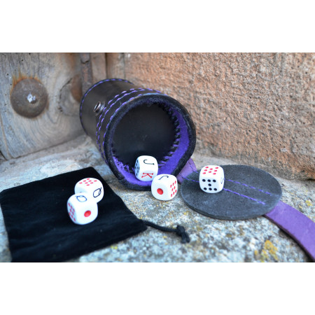 Cubilete cuero con portadados