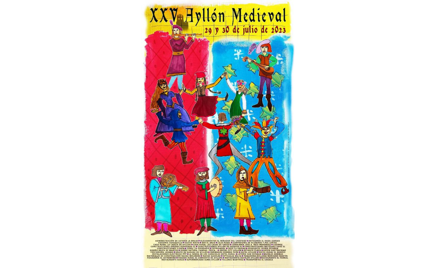 La XXV Edición de Ayllón Medieval de Ayllón (Segovia) se celebrará los días 29 y 30 de julio de 2023.